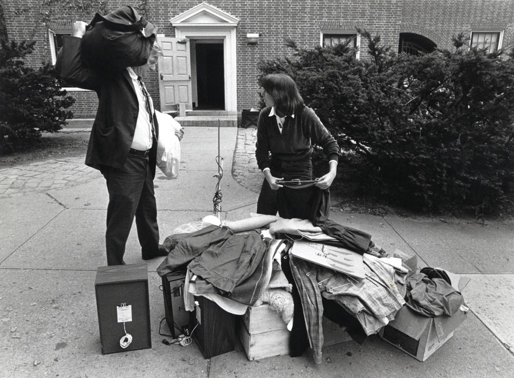 Father and daughter Move In Day